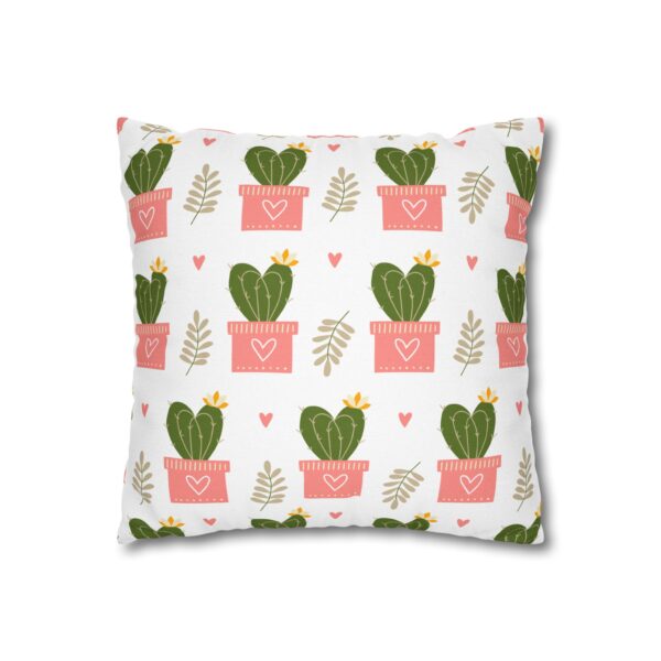 Cute Cactus Pillowcase | Valentine Throw Pillow Cover