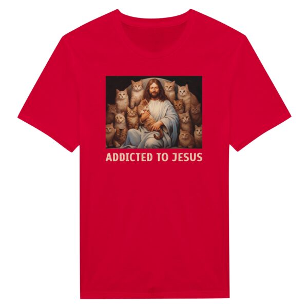 Addicted to Jesus | Funny Christian T-shirt for Cat Lover