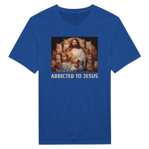 Addicted to Jesus | Funny Christian T-shirt for Cat Lover