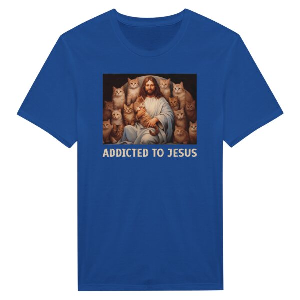 Addicted to Jesus | Funny Christian T-shirt for Cat Lover