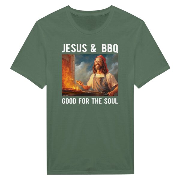 Jesus & BBQ: Good for the Soul | Funny Christian T-shirt