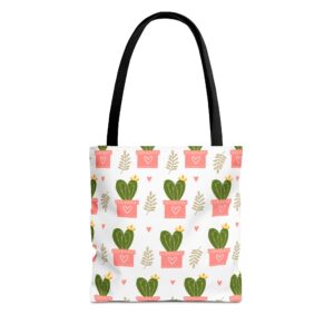 Cute Cactus Bag | Valentine Tote Bag