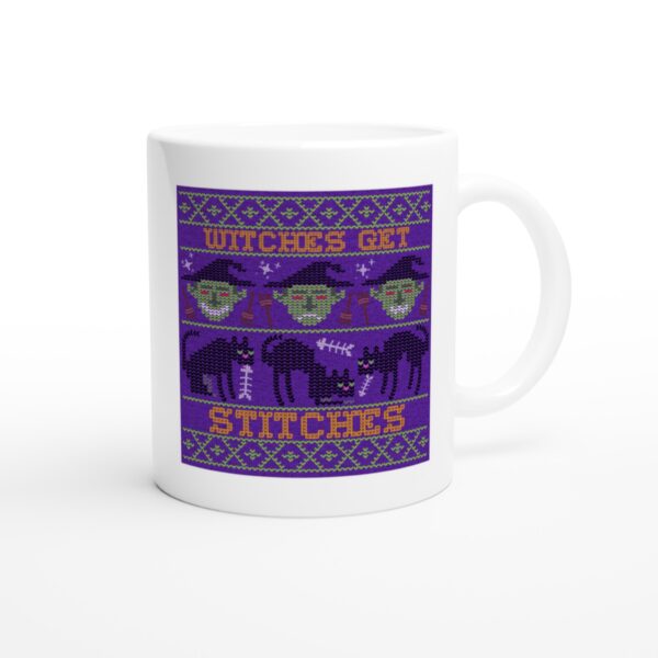 Witches Get Stitches | Funny Halloween Mug