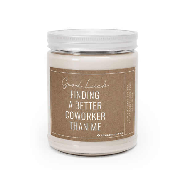 Good Luck Finding a Better Coworker Than Me | Funny Coworker’s New Job Scented Candle