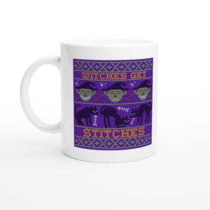 Witches Get Stitches | Funny Halloween Mug