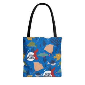 Hello Ocean | Cute Underwater Tote Bag