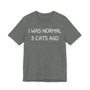 I Was Normal 3 Cats Ago | Funny Cat T-shirt