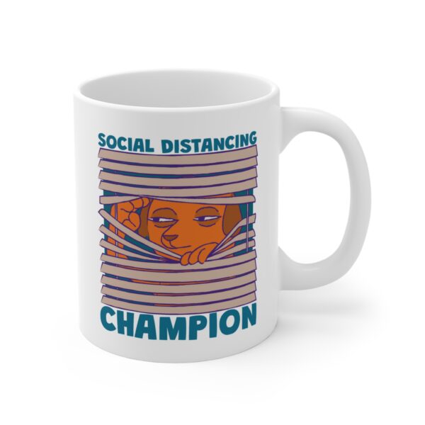 Social Distancing Champion | Funny Introvert Dog Mug