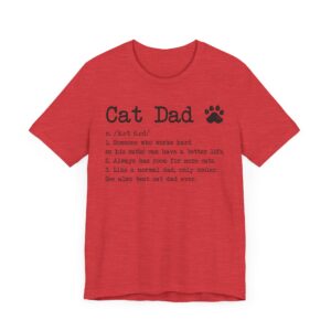 Funny Cat Dad Definition T-shirt