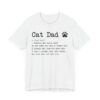 Funny Cat Dad Definition T-shirt