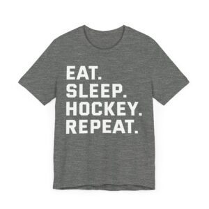 Eat Sleep Hockey Repeat | Funny Hockey T-shirt