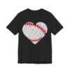 Distressed Baseball Heart T-shirt