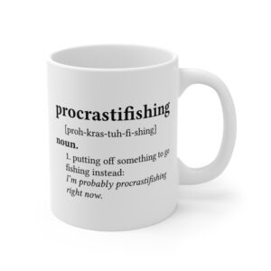 Procrastifishing Definition | Funny Fishing Mug