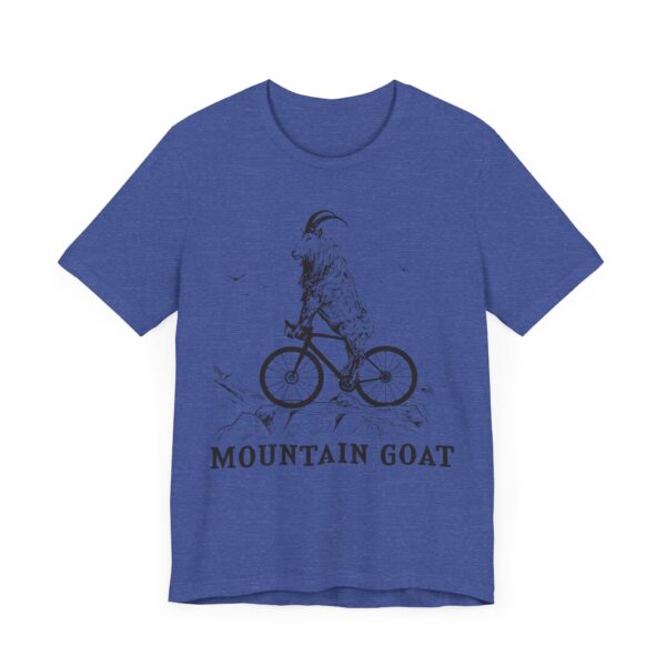 Mountain Goat Riding Bicycle | Funny Mountain Bike Cycling T-shirt