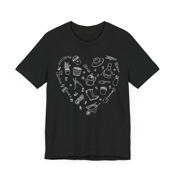Cute Gardening Heart Shape T-shirt