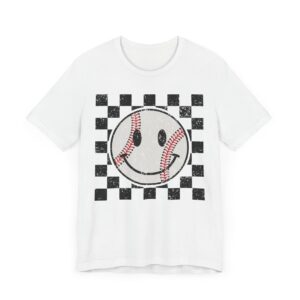 Cute Smiley Face Baseball T-shirt