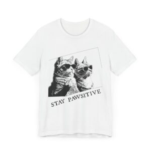 Stay Pawsitive | Funny Cat T-shirt