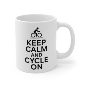 Keep Calm and Cycle On | Funny Cycling Mug