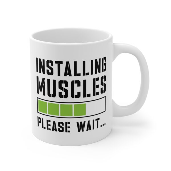 Installing Muscles | Funny Gym and Fitness Mug