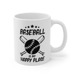 Baseball Is My Happy Place | Baseball Mug