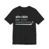 Sin Bin Definition | Funny Hockey T-shirt