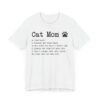 Funny Cat Mom Definition T-shirt