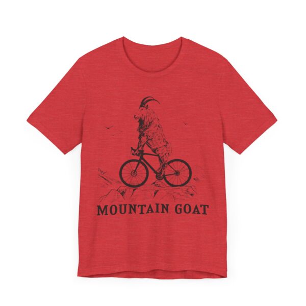 Mountain Goat Riding Bicycle | Funny Mountain Bike Cycling T-shirt