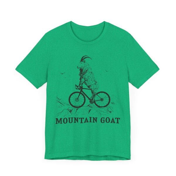 Mountain Goat Riding Bicycle | Funny Mountain Bike Cycling T-shirt