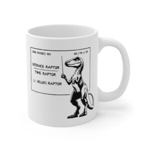 Funny Velociraptor Physics Teacher | Engineer Mug