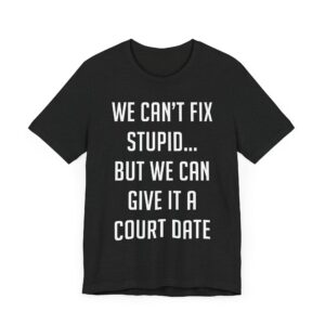 We Can't Fix Stupid, But We Can Give It a Court Date | Funny Lawyer T-shirt