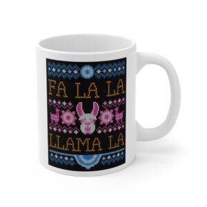 Funny Christmas Llama Mug