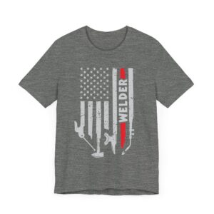 Welder Tools | American Flag | Patriotic Welder T-shirt