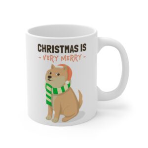 Christmas Is Very Merry | Funny Christmas Dog Mug