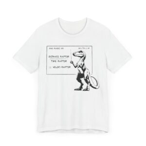 Funny Velociraptor Physics Teacher | Engineer T-shirt