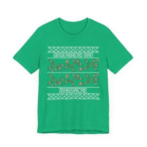 Gingerbread Man Massacre | Funny Christmas T-shirt