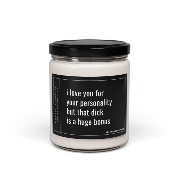 I Love You for Your Personality, But That Dick Is a Huge Bonus | Funny Husband Boyfriend Scented Candle