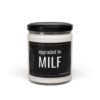 Upgraded to MILF | Funny Expecting Mom Scented Candle