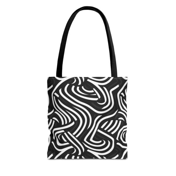 Abstract Line Bag | Wavy Stripe Tote Bag