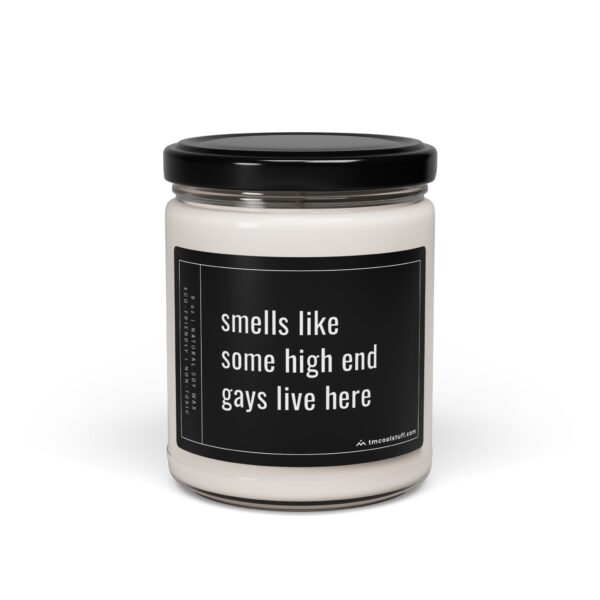 Smells Like Some High-End Gays Live Here | Funny Gay Housewarming Scented Candle