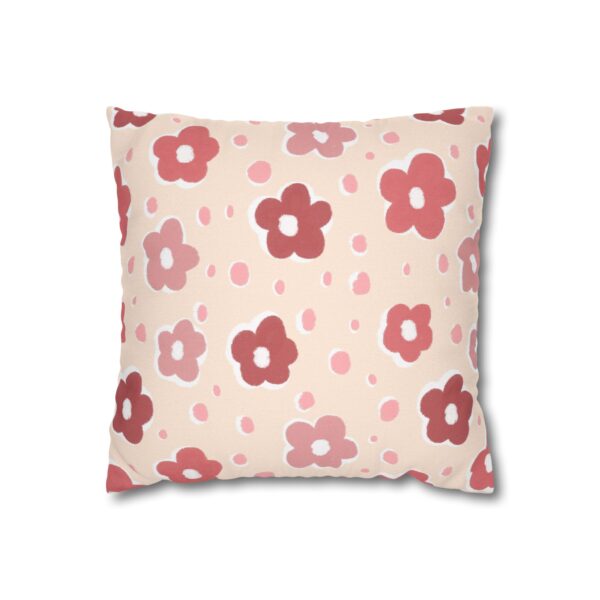 Cute Boho Floral Pillowcase | Soft Pink Pastel Throw Pillow Cover