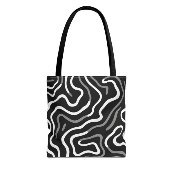 Abstract Line Bag | Wavy Stripe Tote Bag