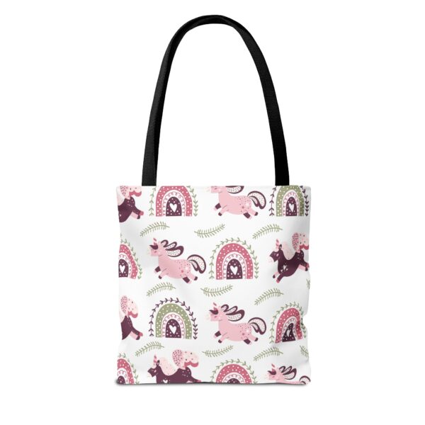 Cute Unicorn and Rainbow Tote Bag