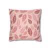 Cute Boho Floral Pillowcase | Soft Pink Pastel Throw Pillow Cover