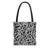 Abstract Line Bag | Wavy Stripe Tote Bag