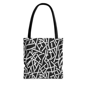 Abstract Line Bag | Wavy Stripe Tote Bag