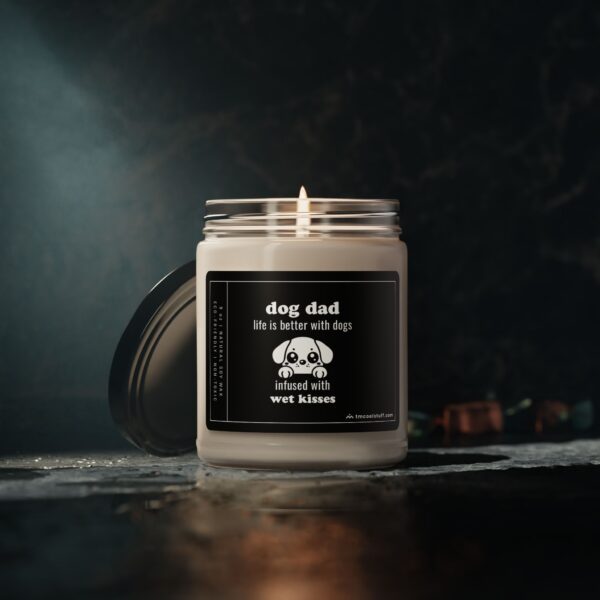 Life Is Better with Dogs | Infused with Wet Kisses | Cute Dog Dad Scented Candle