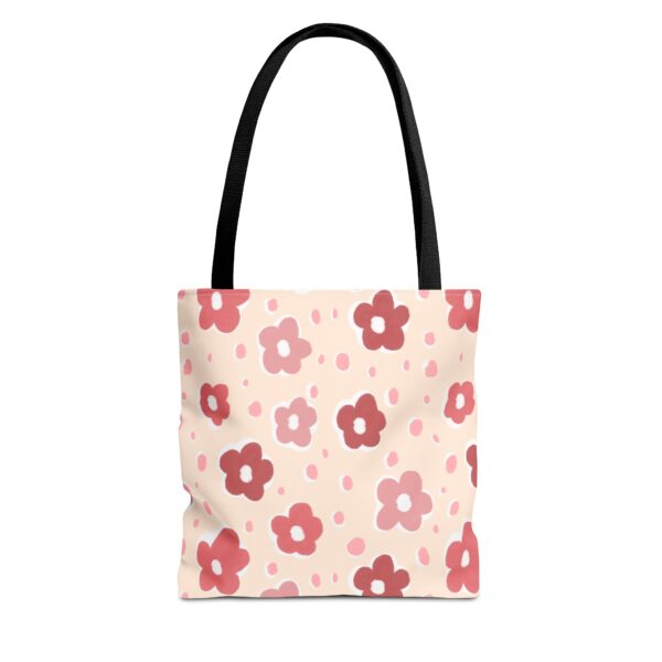 Cute Soft Pink Pastel Boho Floral Tote Bag