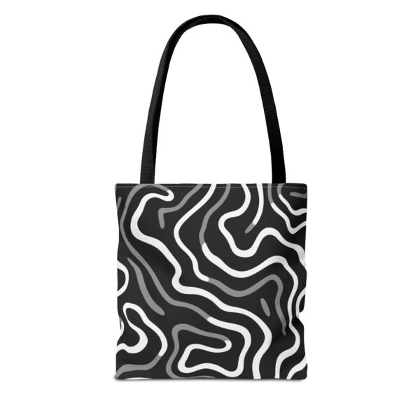 Abstract Line Bag | Wavy Stripe Tote Bag