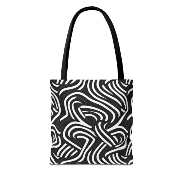 Abstract Line Bag | Wavy Stripe Tote Bag