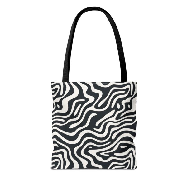 Abstract Line Bag | Wavy Stripe Tote Bag